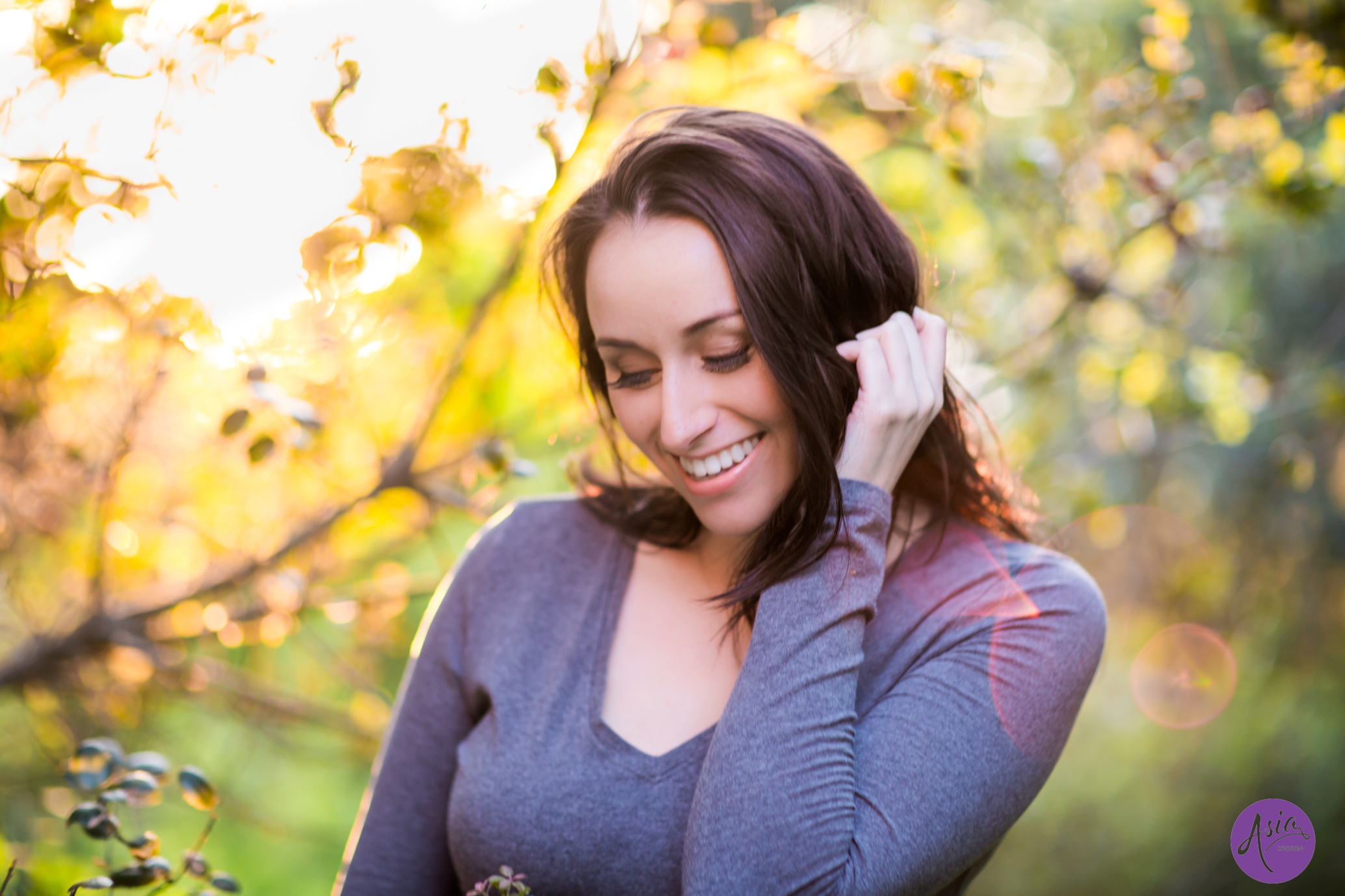 Senior photo for beautiful Cal Poly graduate