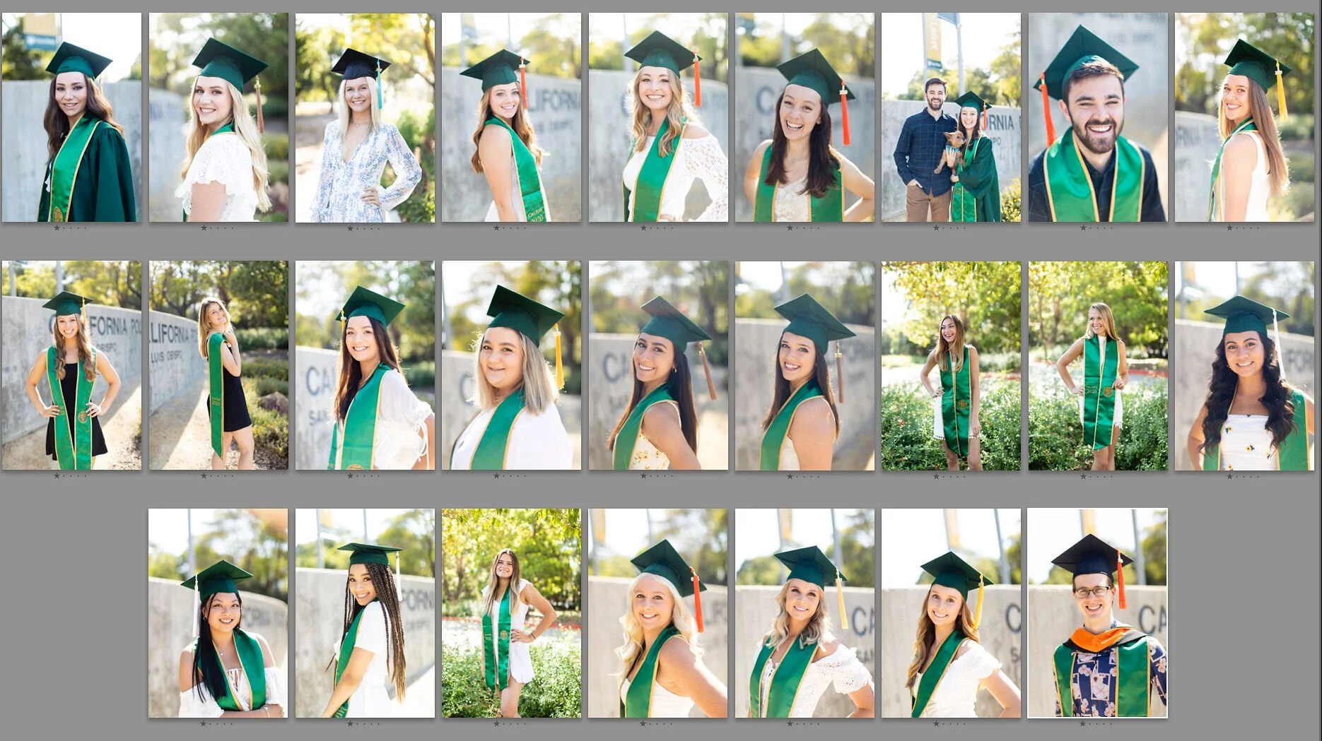 Cap and Gown Senior Photos // San Luis Obispo Senior Photographer