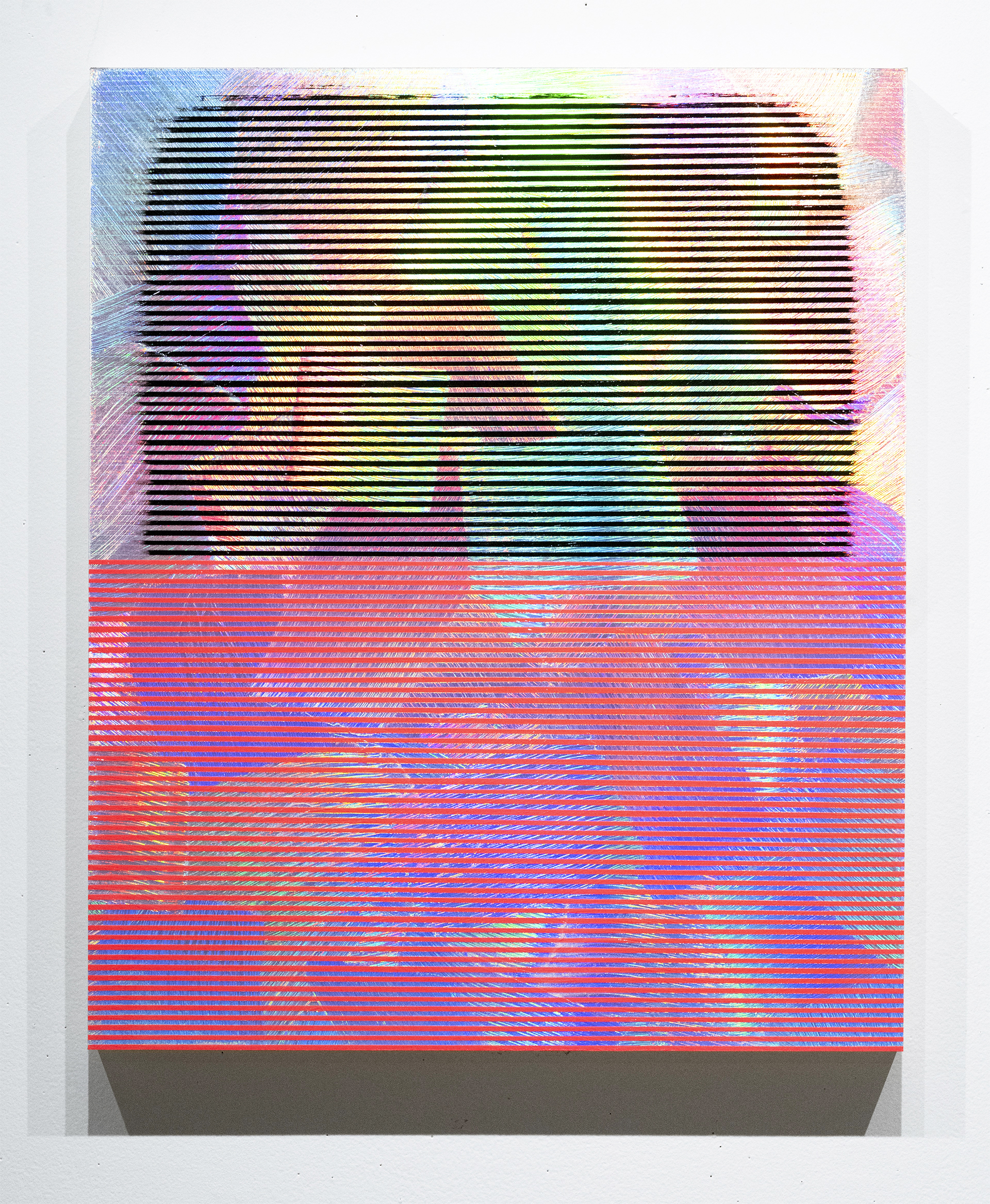 The Deep End(Small)_2019_24x20_Acrylic and holographic vinyl on panel.jpg