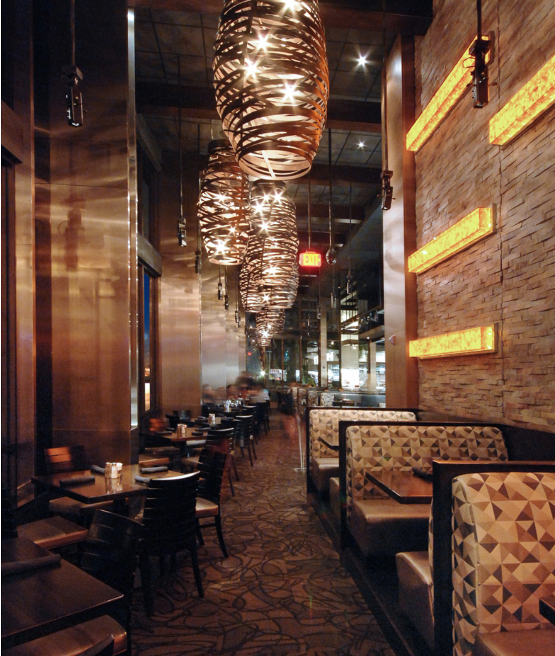 Custom Beehive chandeliers