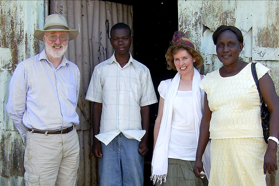 From left: Brendan, Dickens, Tricia and Felgona.