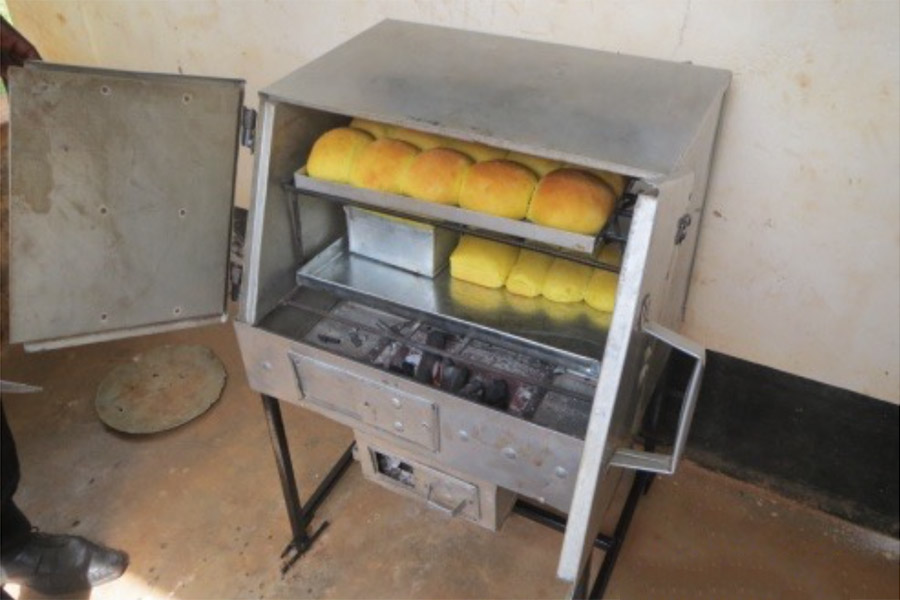 The oven in action