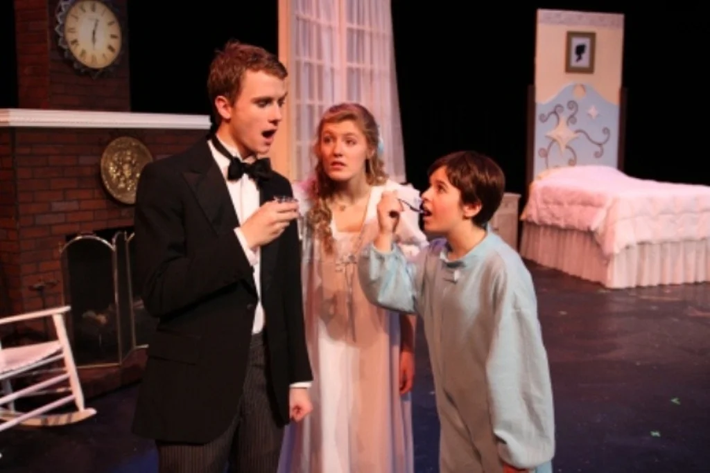   Peter Pan   Directed By: Chocs Landgrebe and Maggie Rodriguez  Production Designer and Technical Director: Joshua Heerssen  Flying Provided by ZFX 