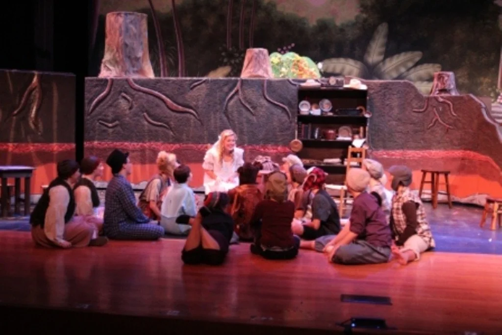   Peter Pan   Directed By: Chocs Landgrebe and Maggie Rodriguez  Production Designer and Technical Director: Joshua Heerssen  Flying Provided by ZFX 