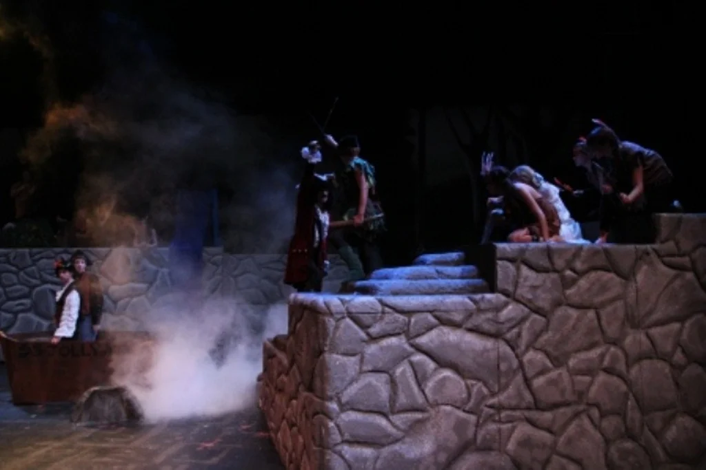   Peter Pan   Directed By: Chocs Landgrebe and Maggie Rodriguez  Production Designer and Technical Director: Joshua Heerssen  Flying Provided by ZFX 