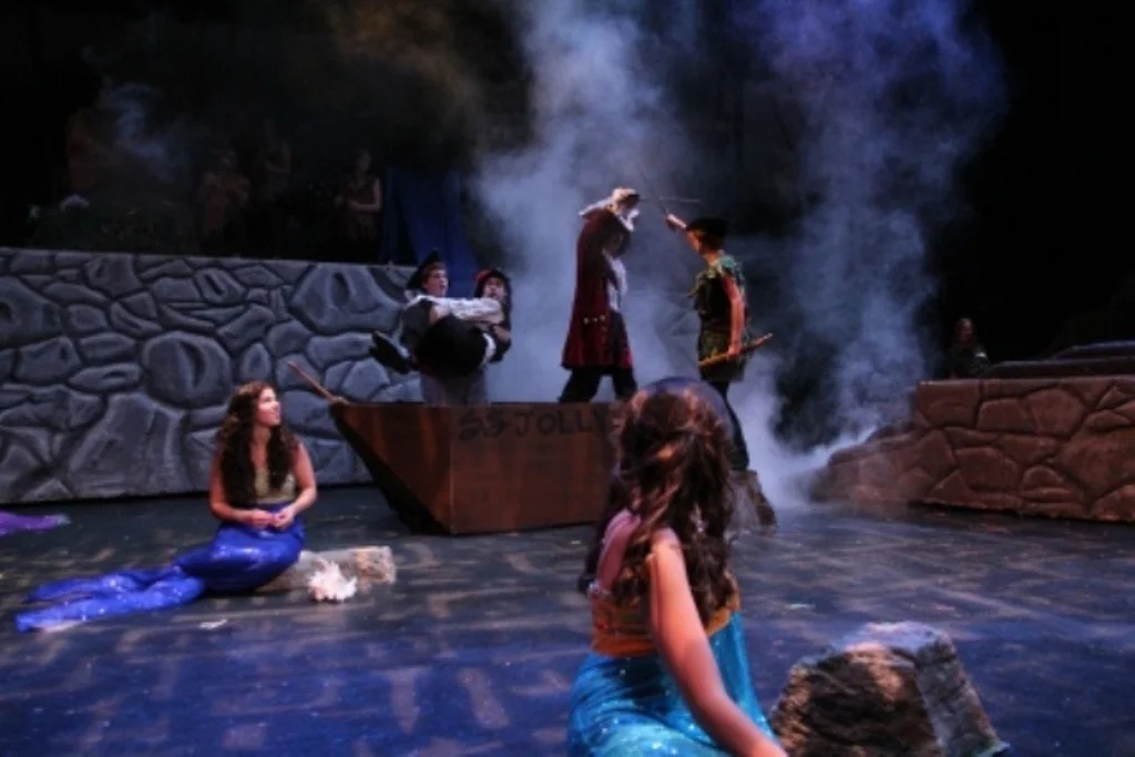   Peter Pan   Directed By: Chocs Landgrebe and Maggie Rodriguez  Production Designer and Technical Director: Joshua Heerssen  Flying Provided by ZFX 