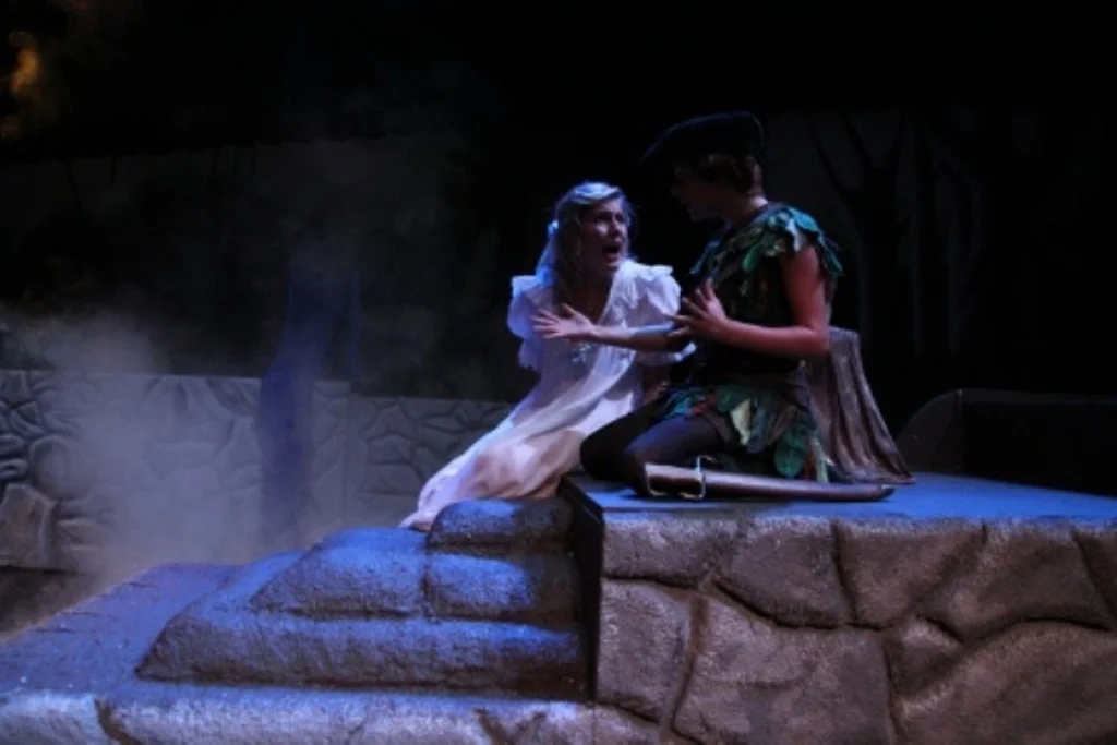   Peter Pan   Directed By: Chocs Landgrebe and Maggie Rodriguez  Production Designer and Technical Director: Joshua Heerssen  Flying Provided by ZFX 