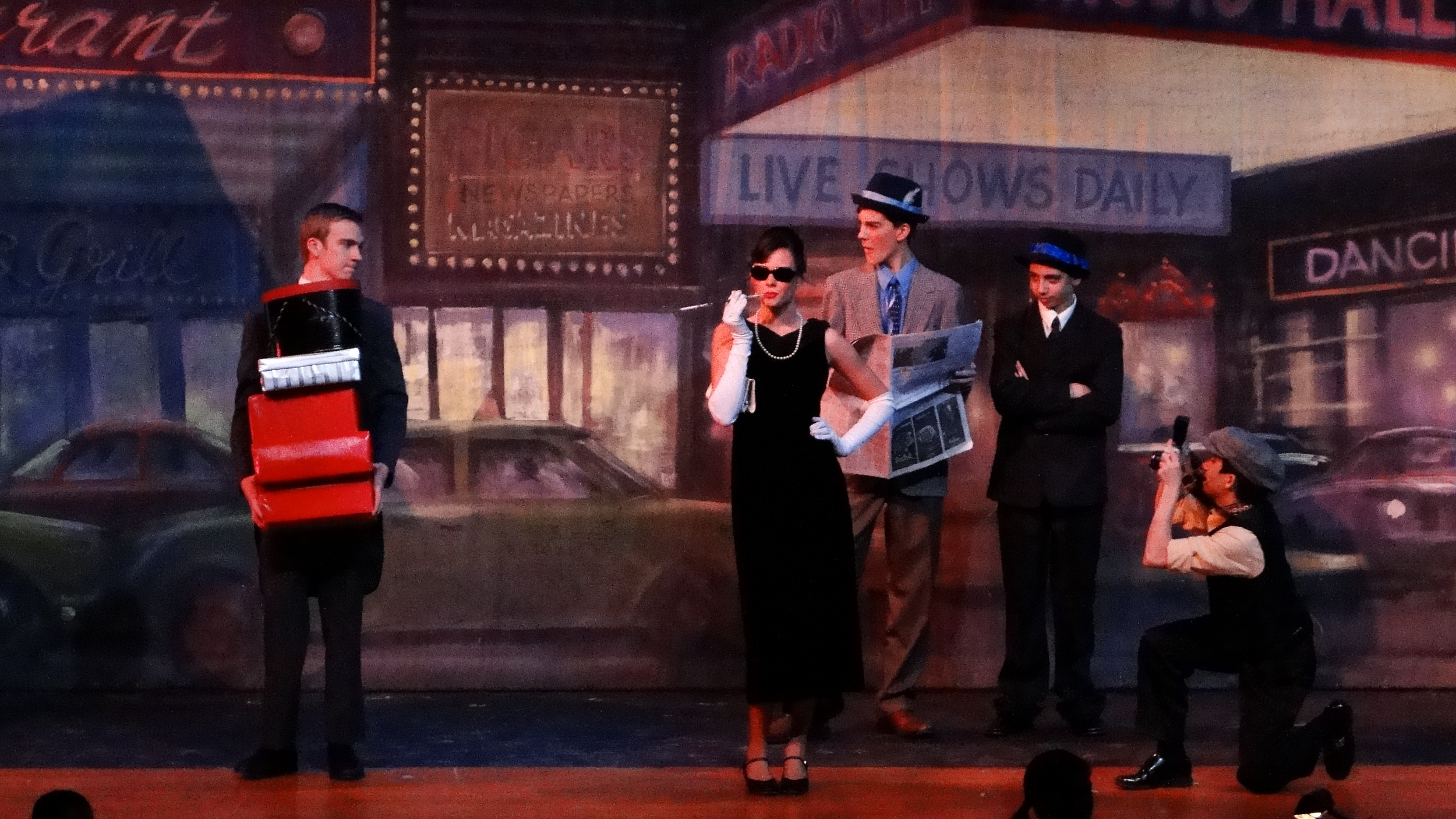   Guys and Dolls   Directed by: Chocs Landgrebe  Production Designer and Technical Director: Joshua Heerssen  Winner of "Best Set Design" at the Tommy Tune Awards 