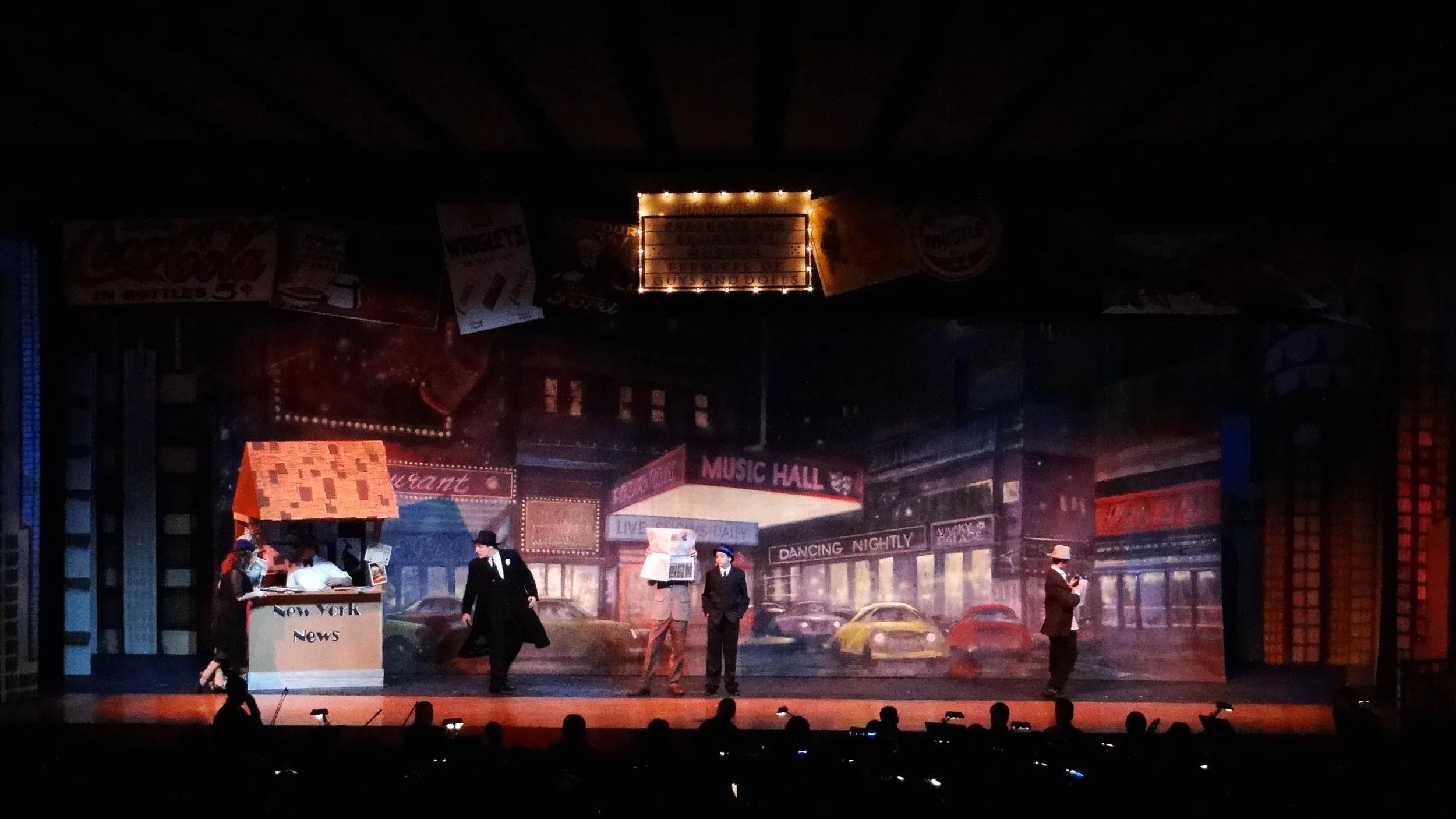   Guys and Dolls   Directed by: Chocs Landgrebe  Production Designer and Technical Director: Joshua Heerssen  Winner of "Best Set Design" at the Tommy Tune Awards    