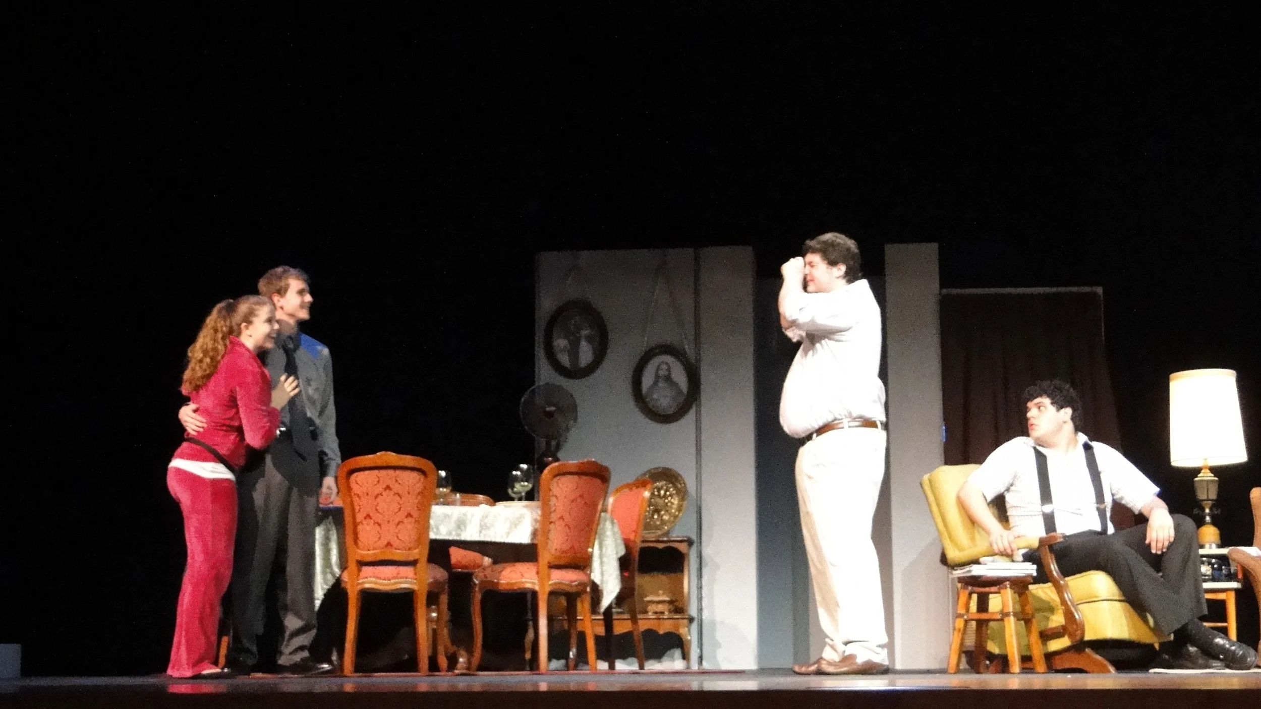   Over the River and Through The Woods   U.I.L. One Act Play- Area  Directed by: Chocs Landgrebe and Maggie Rodriguez  Technical Direction by: Joshua Heerssen 