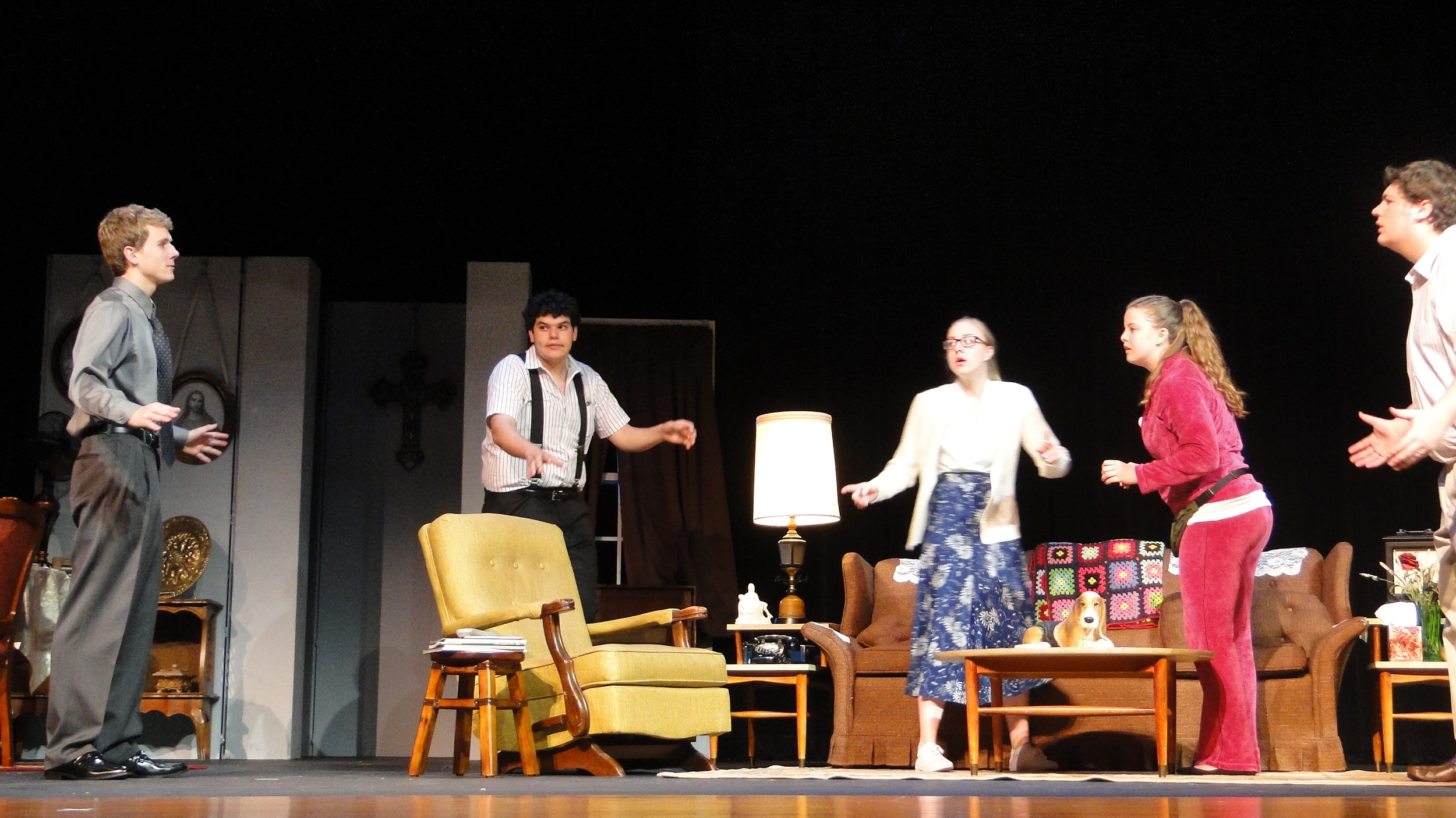   Over the River and Through The Woods   U.I.L. One Act Play- Area  Directed by: Chocs Landgrebe and Maggie Rodriguez  Technical Direction by: Joshua Heerssen 