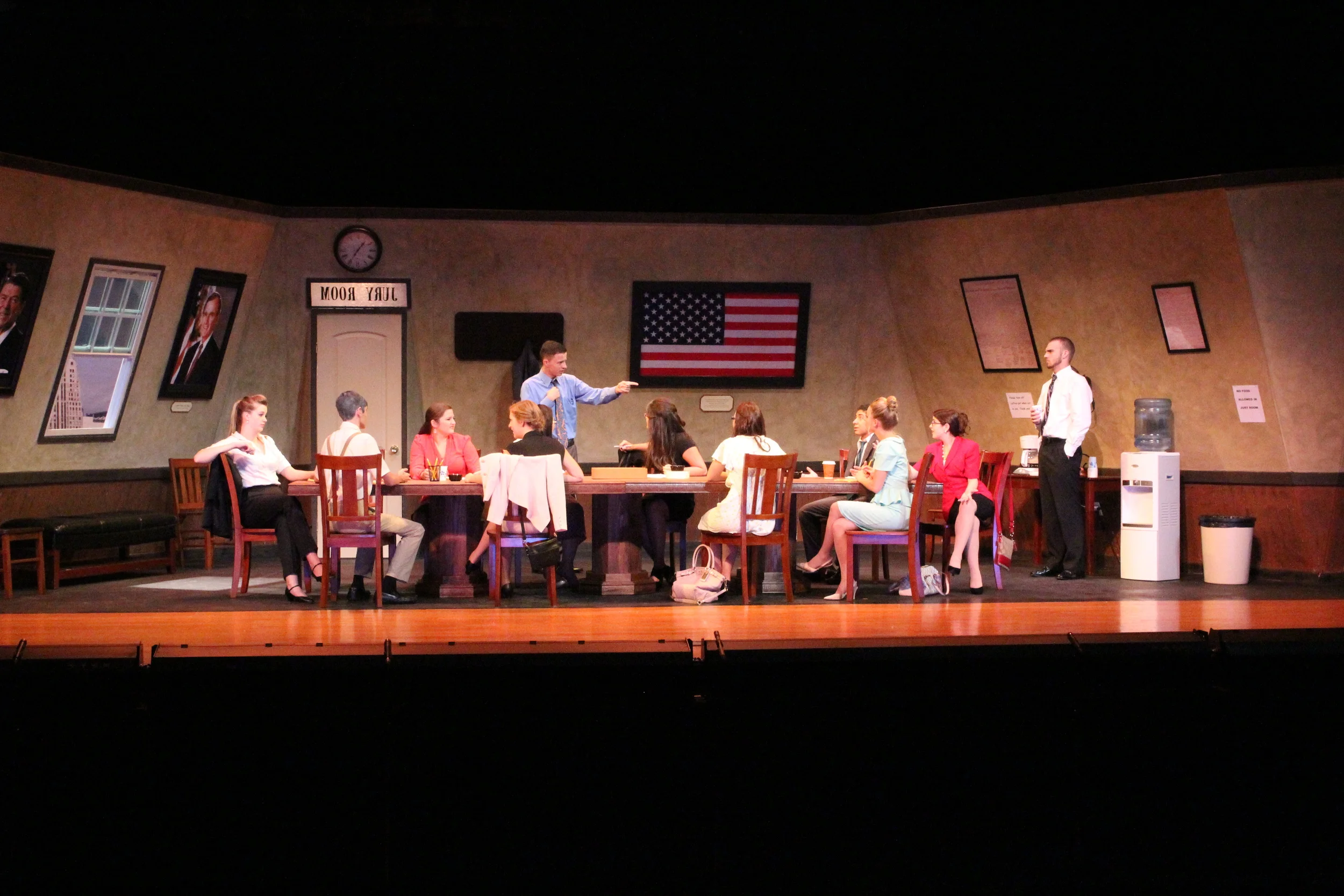   Twelve Angry Jurors   Directed by: Chocs Landgrebe  Production Designer and Technical Director: Joshua Heerssen 