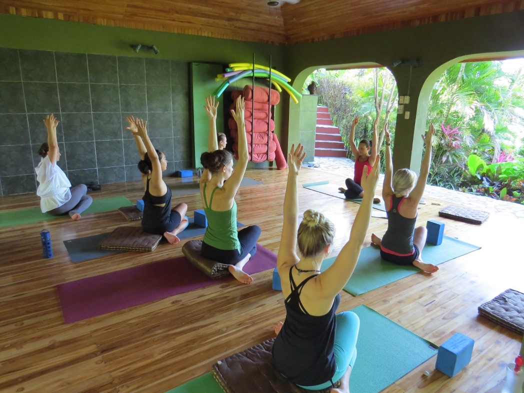 pic from Nosara Yoga - checking it out!