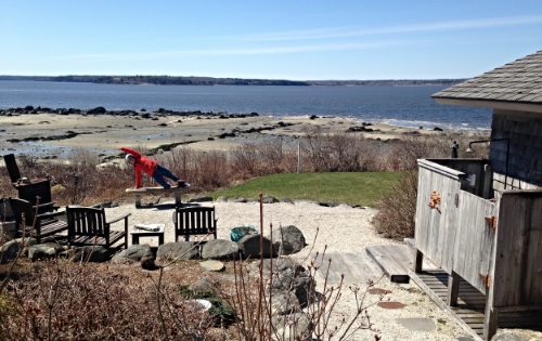 one of the many spectacular views (and outdoor shower!)