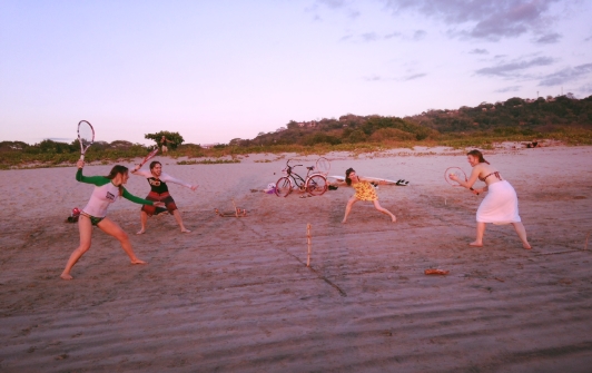 4 square on the beach is awesome!