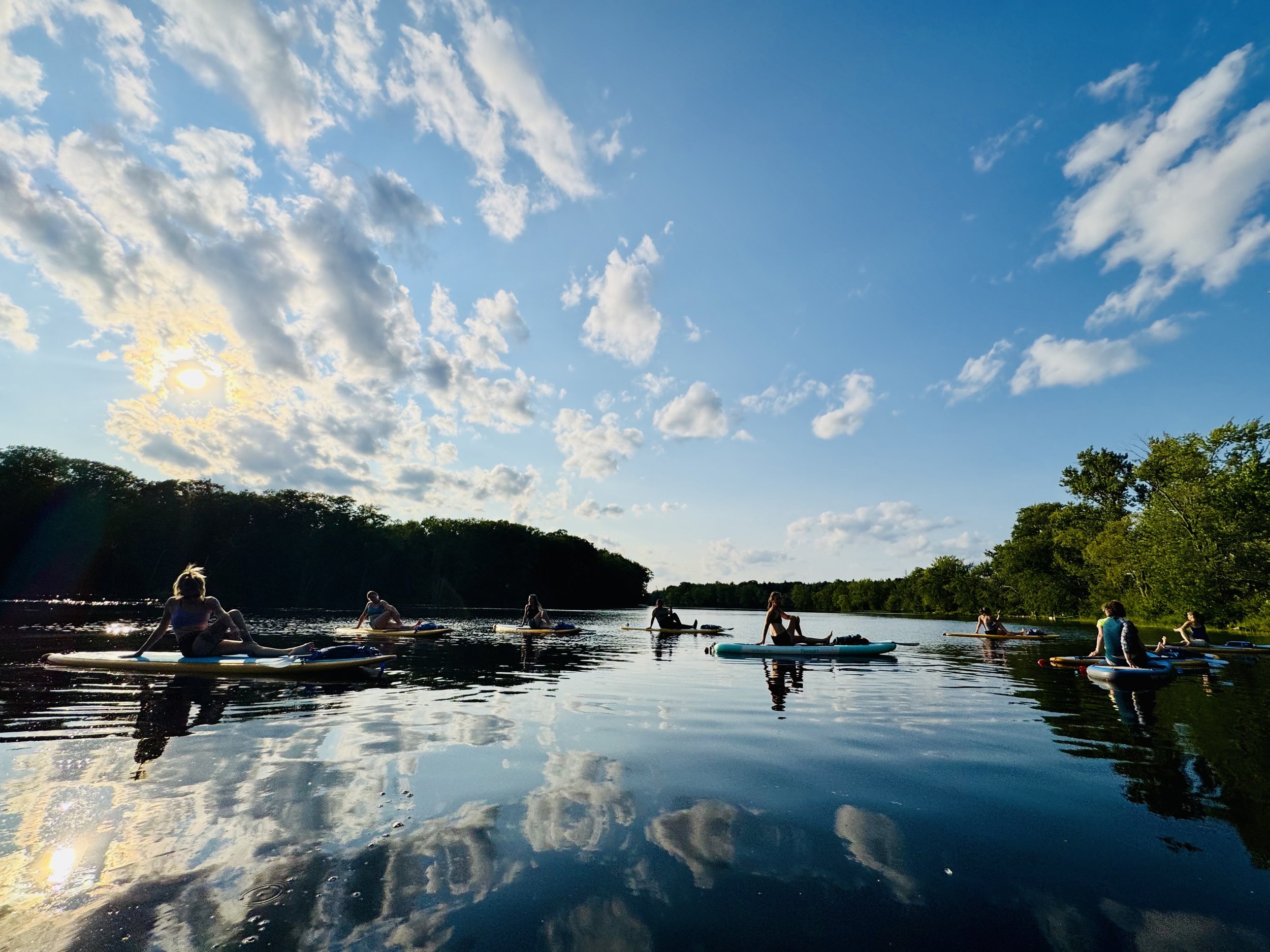Pop-Up Paddleboard Yoga Adventure