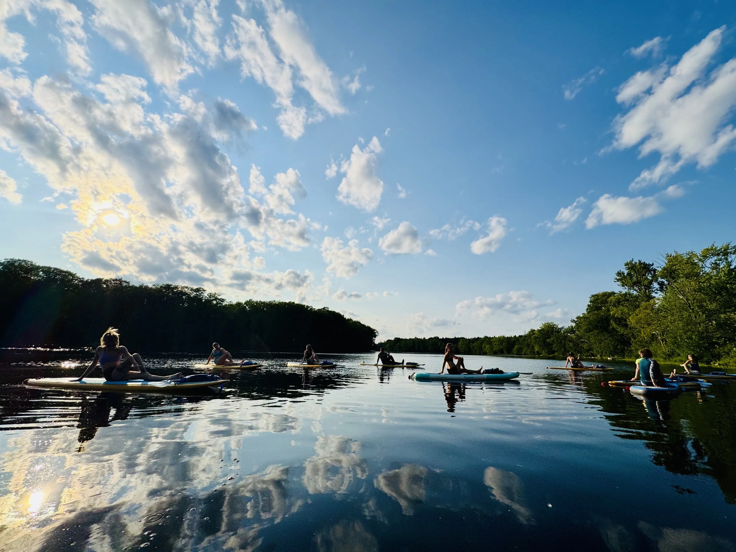Pop-Up Paddleboard Yoga Adventure