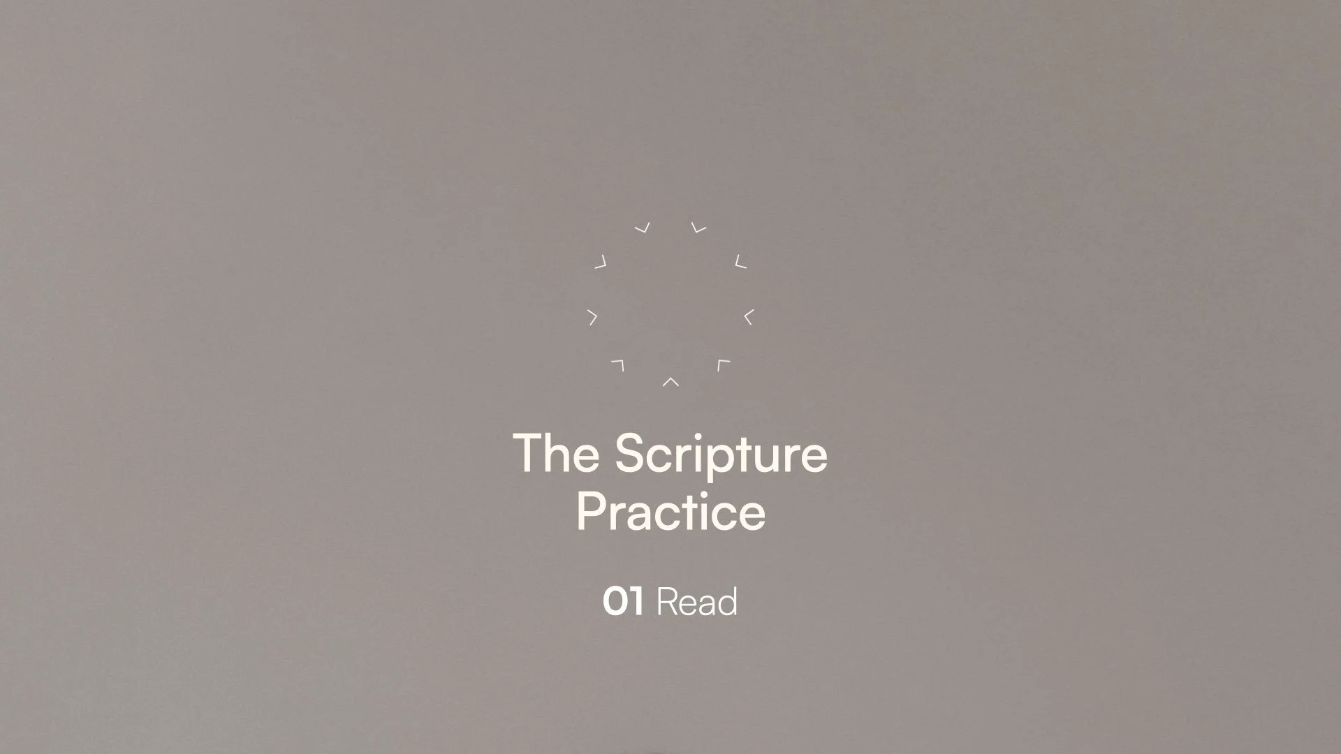 Scripture 01: Read