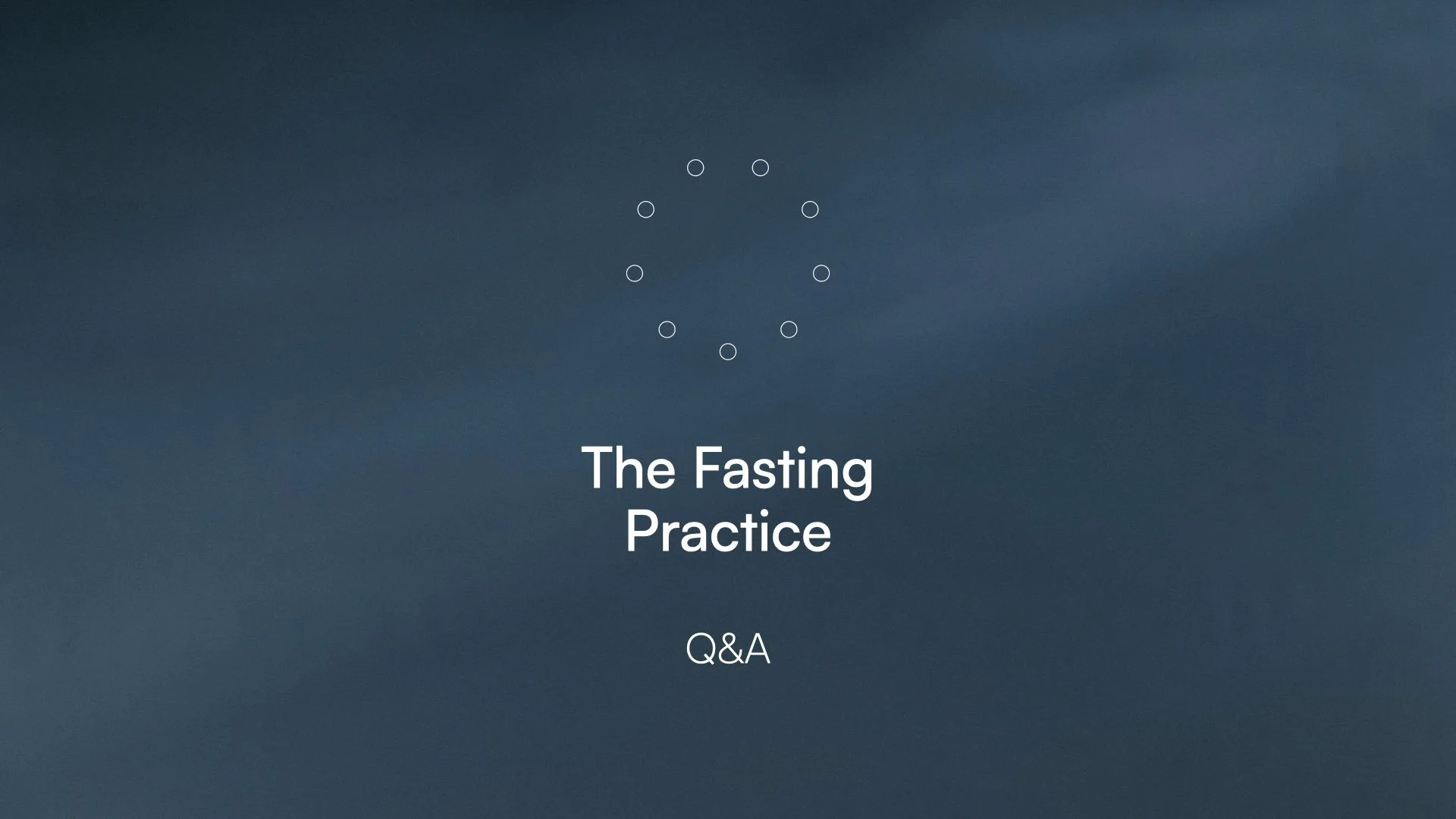 Fasting 05 - Q&amp;A