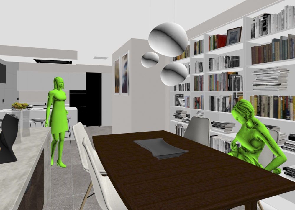 El modo de visualización "Shaded" de 3ds Max nos es útil para ver las sombras e iluminaciones propias de un objeto