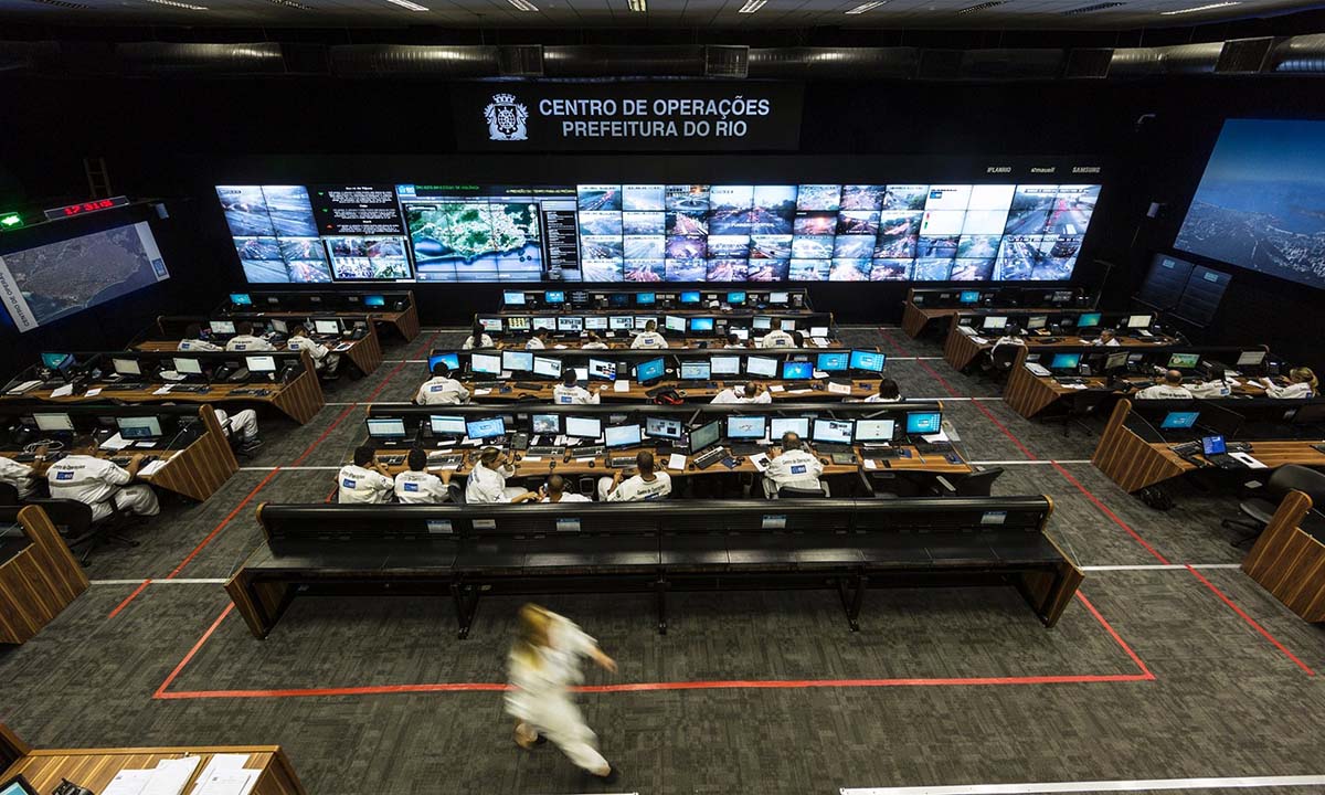 Centro de control de la ciudad de Río de Janeiro, sistema instalado por IBM