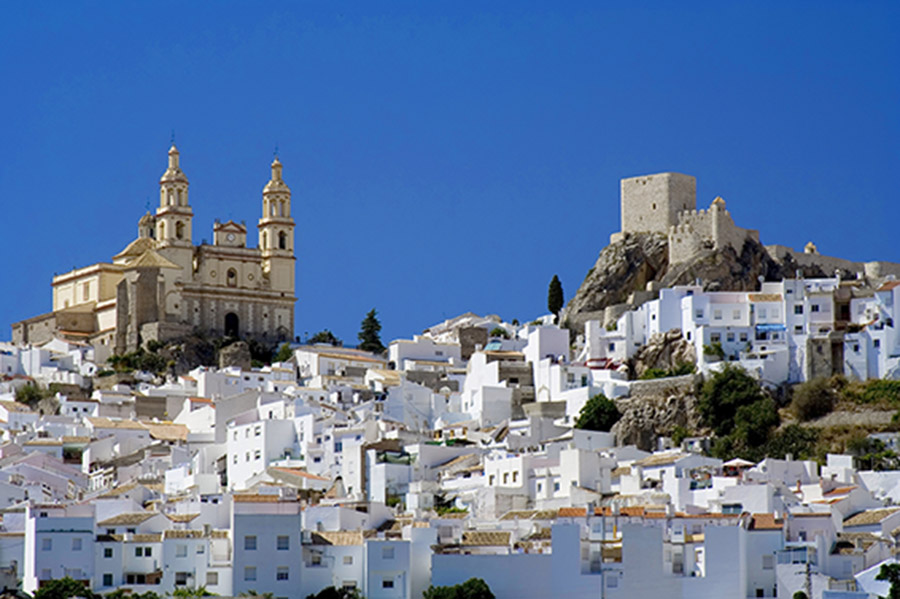 El pueblo de Olvera en Cádiz.