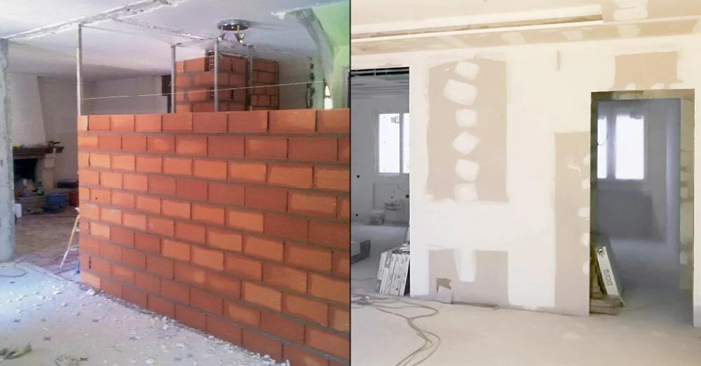 Ejemplo de tabique de pladur