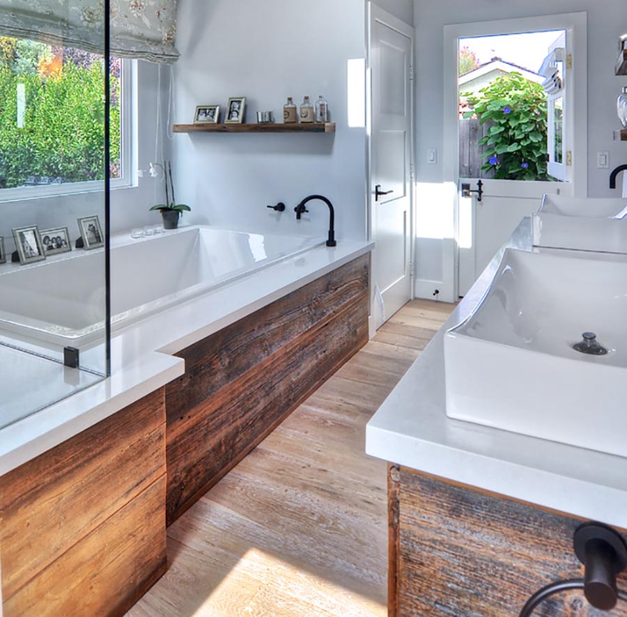 Con una buena selección, la madera se puede colocar en cualquier lugar de nuestra vivienda.