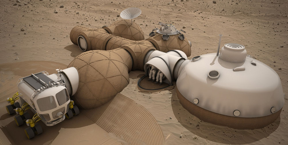 Prototipo LavaHive, de la ESA y LIQUIFER Systems Group