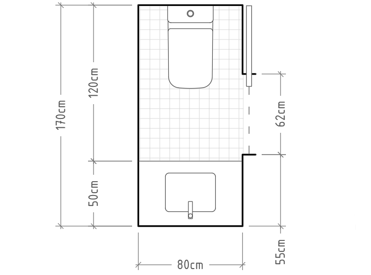 Composición Escrutinio Coca Arrevol Arquitectos: Cómo dimensionar correctamente un baño. Distribuciones para  baños y aseos.