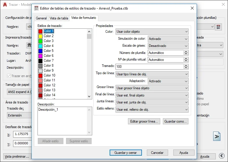 Arrevol Arquitectos Tutorial  Cómo configurar las plumillas en