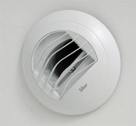 Ejemplo de un aireador en un sistema de ventilación forzada