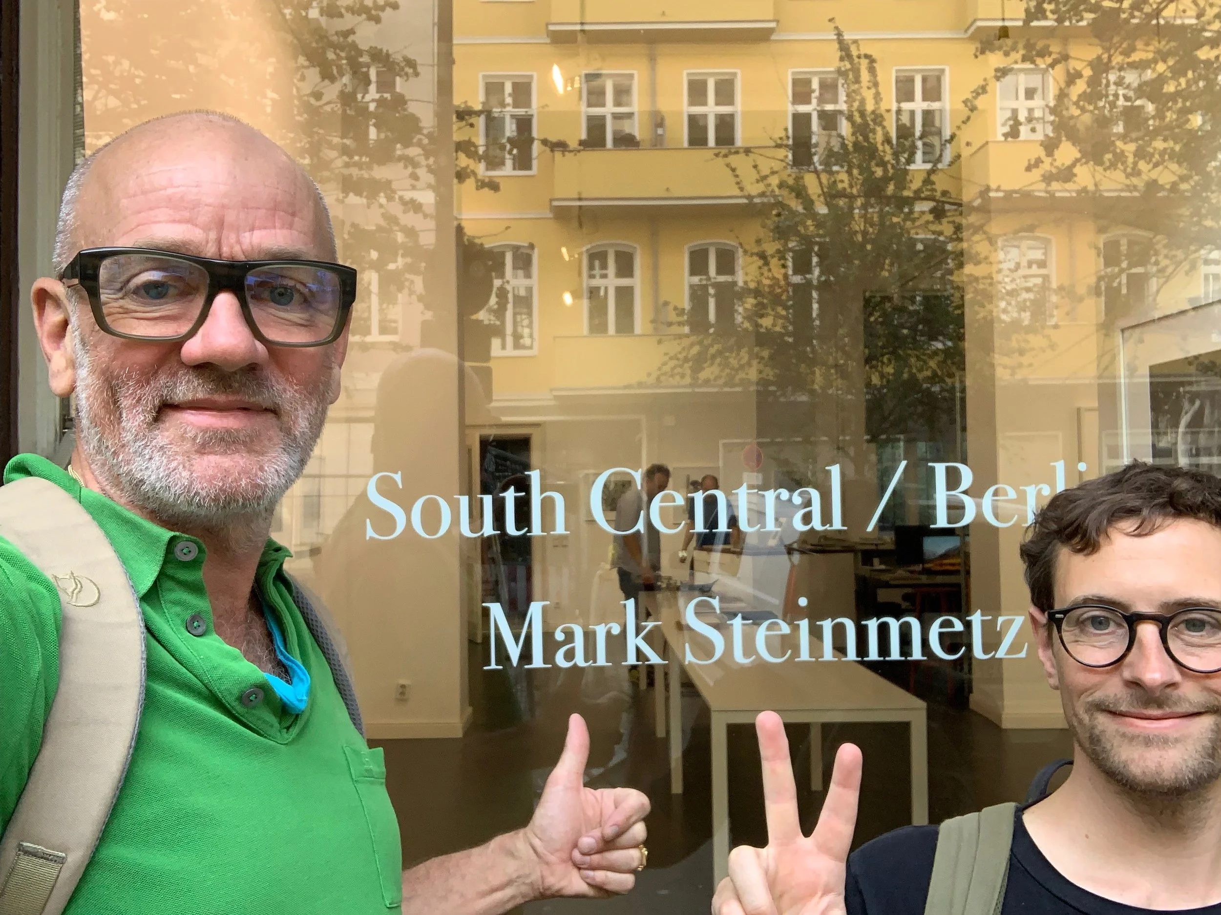 Michael Stipe and Thomas Dozol visit Berlin show