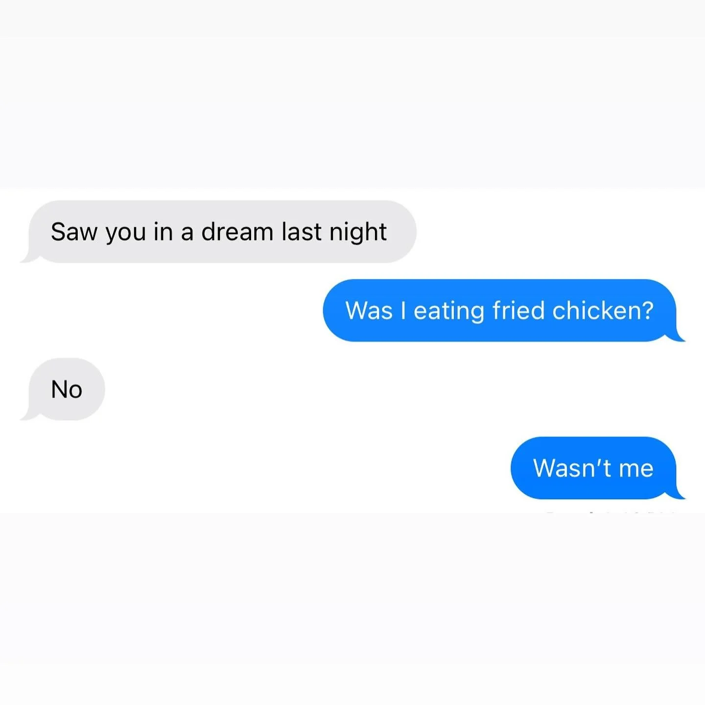 couldn&rsquo;t have been me, then 🤷&zwj;♂️