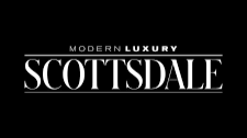 Logo with the words 'Modern Luxury Scottsdale' in white text on a black background.