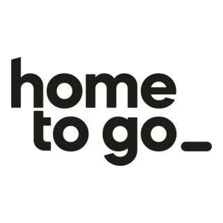 Stylized text logo reading "home to go" in black, lowercase letters.