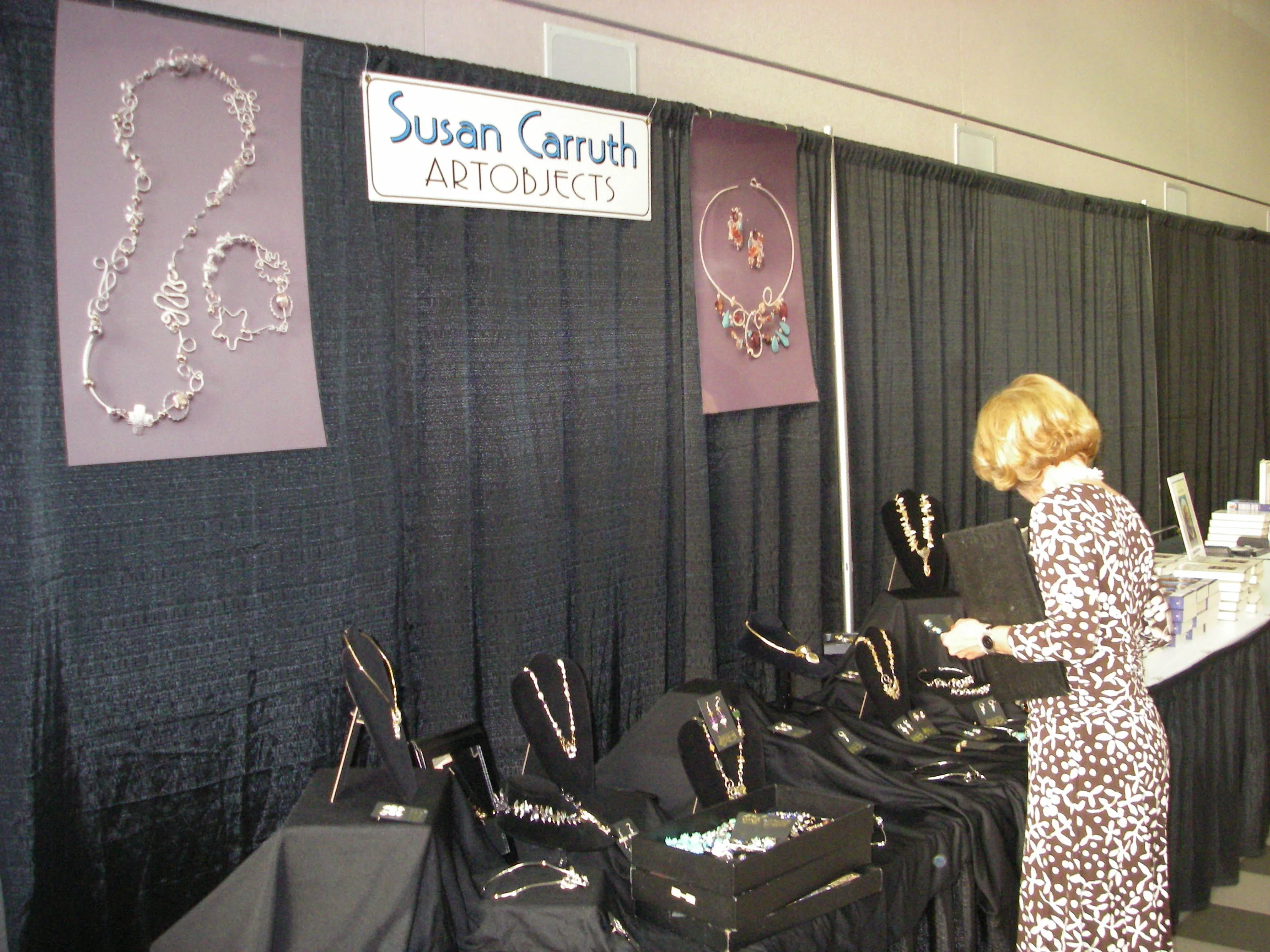  Setting up our display at the Spirit Of Women 