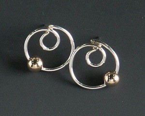SMALL WHIRLPOOL EARRINGS