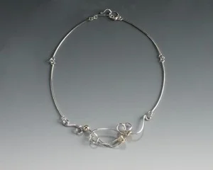 SEGMENTED SCRIBBLE NECKLACE