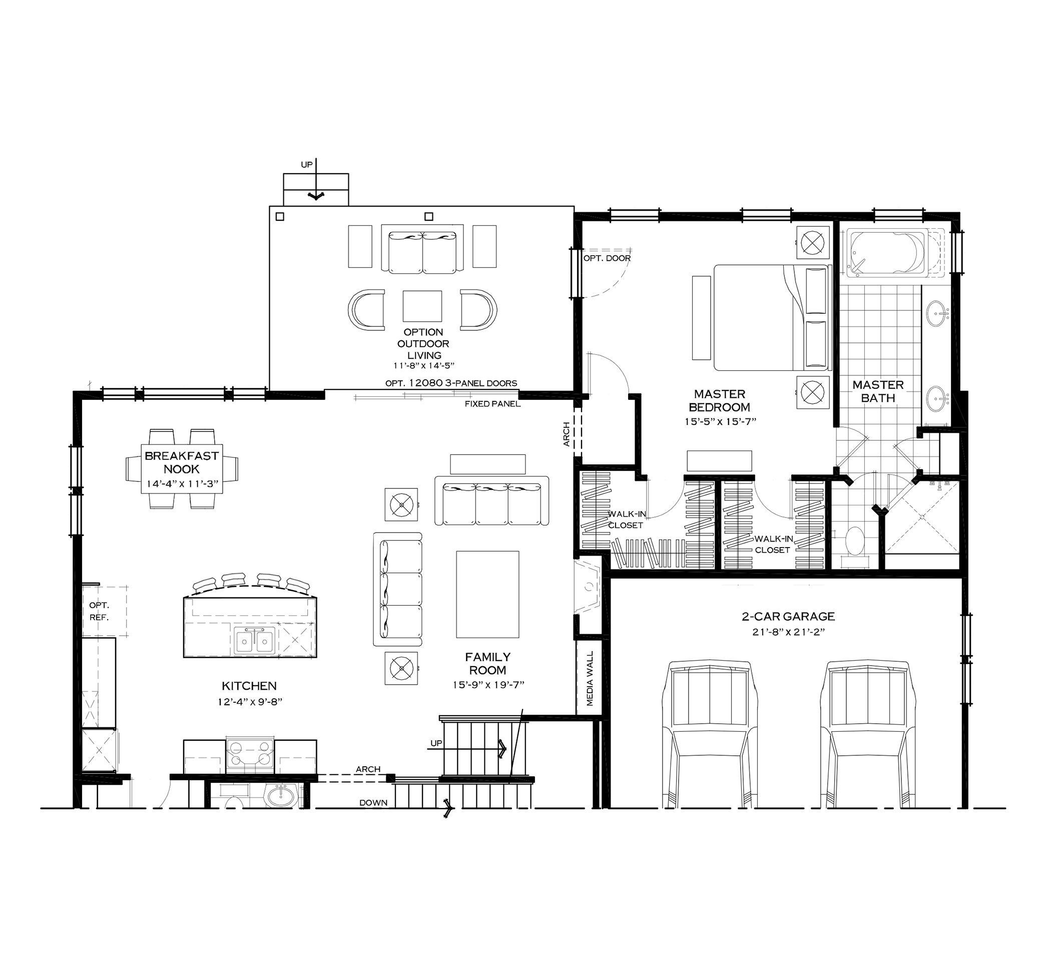 First Floor Sliding Window to Outdoor Option