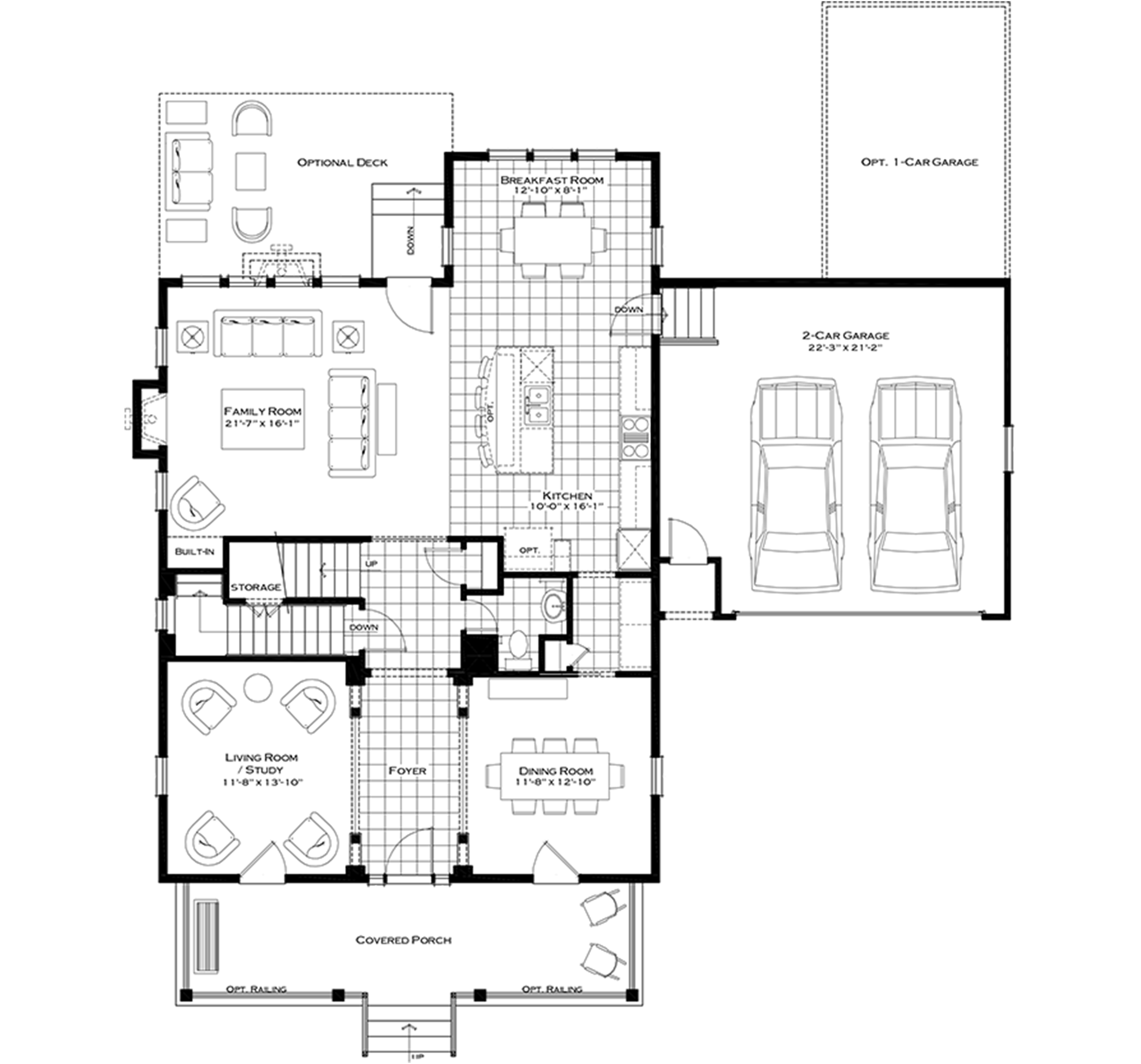 First Floor with Optional Breakfast Nook