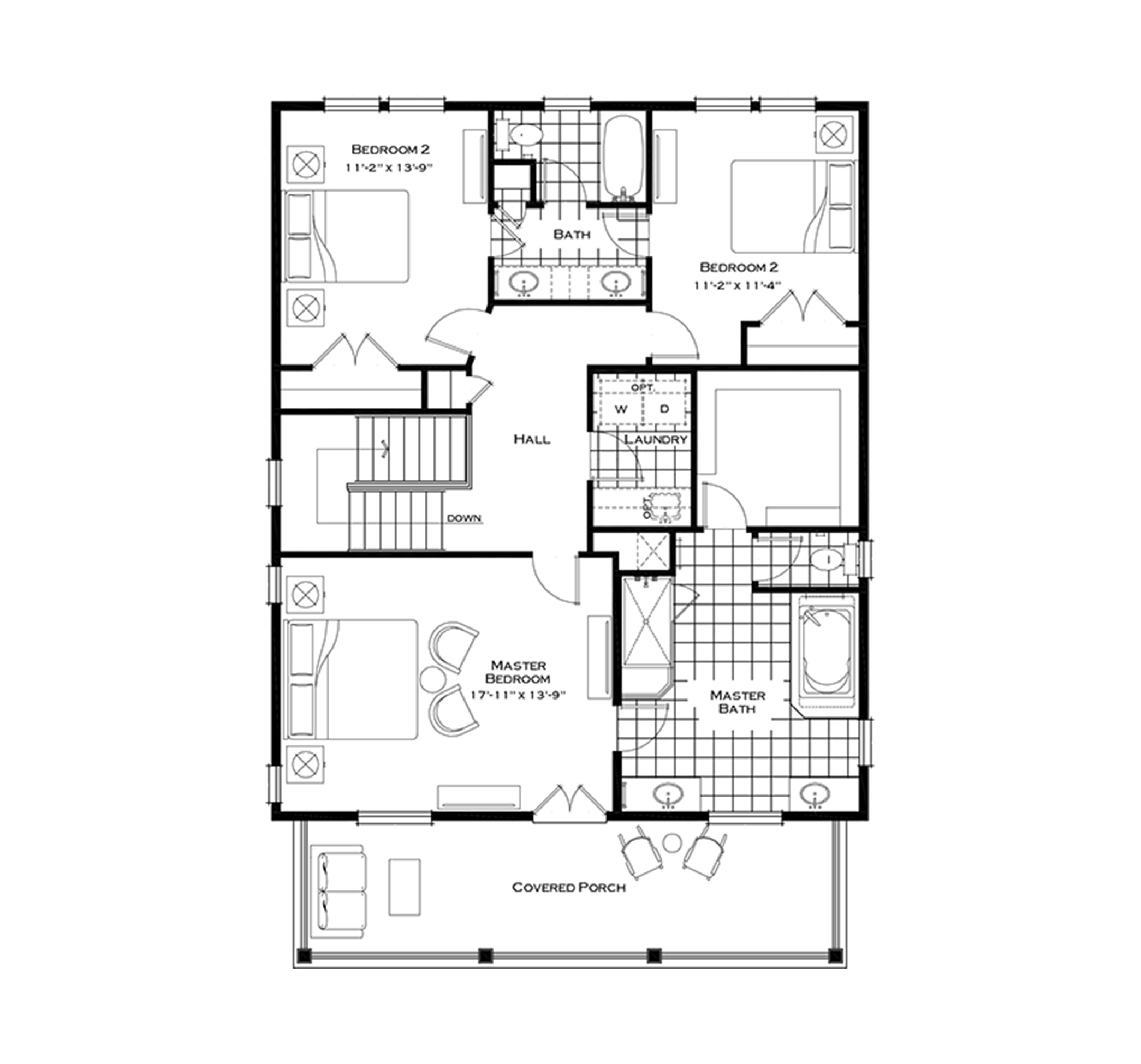 Second Floor with Optional Extended Laundry