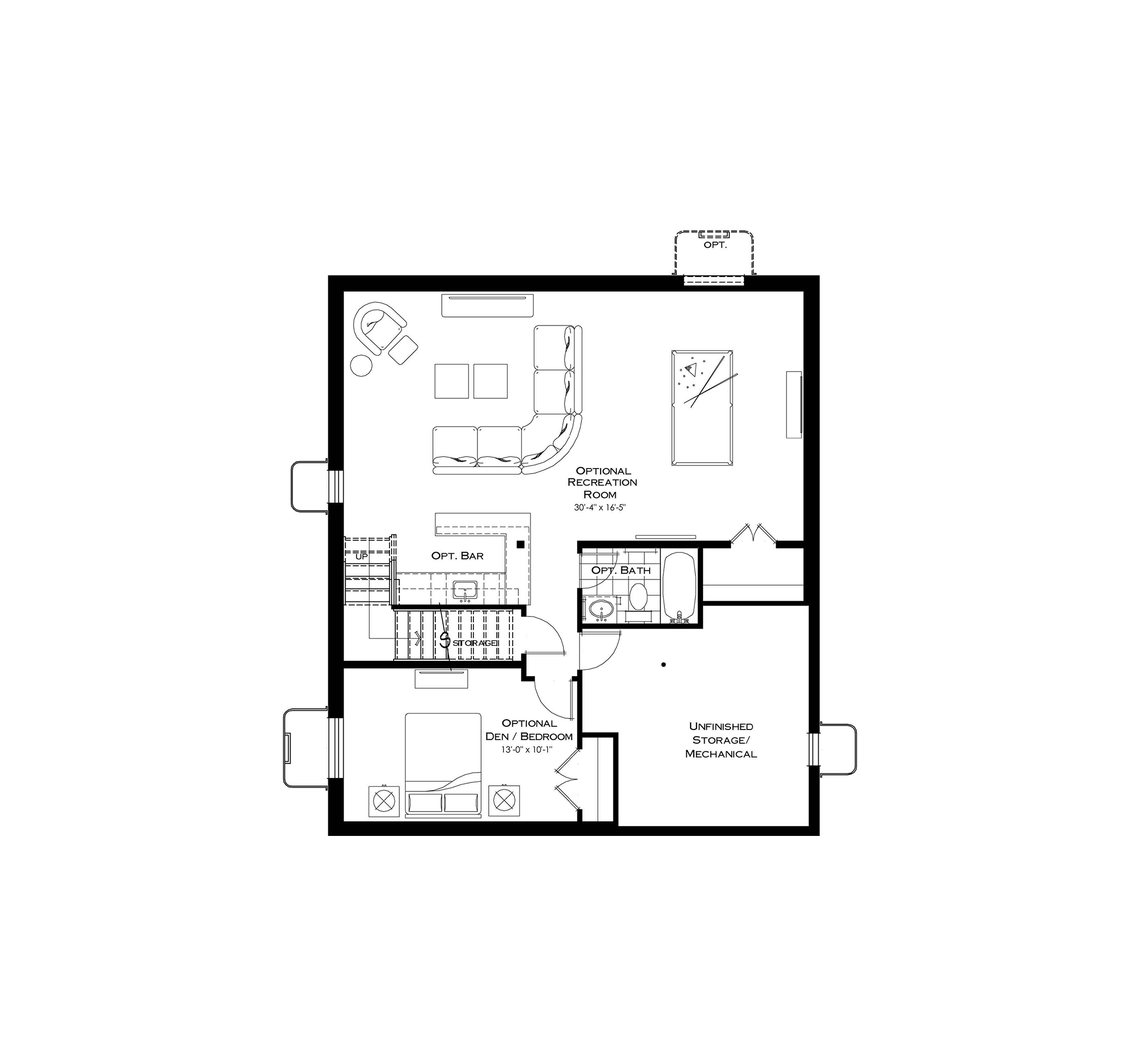 Optional Finished Basement