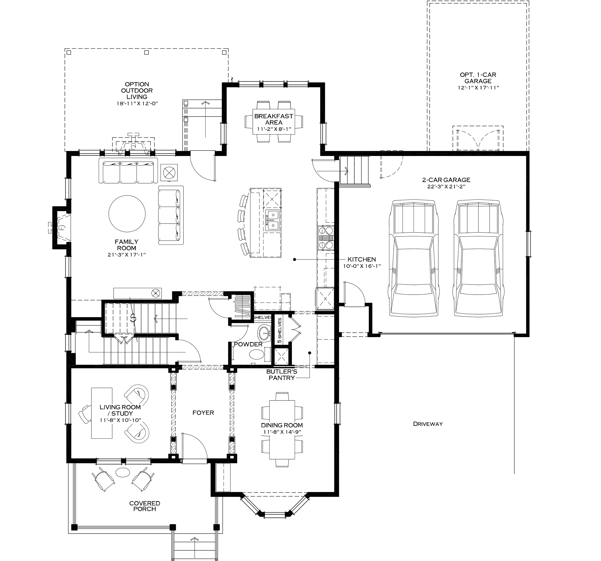 First Floor with Optional Breakfast Nook