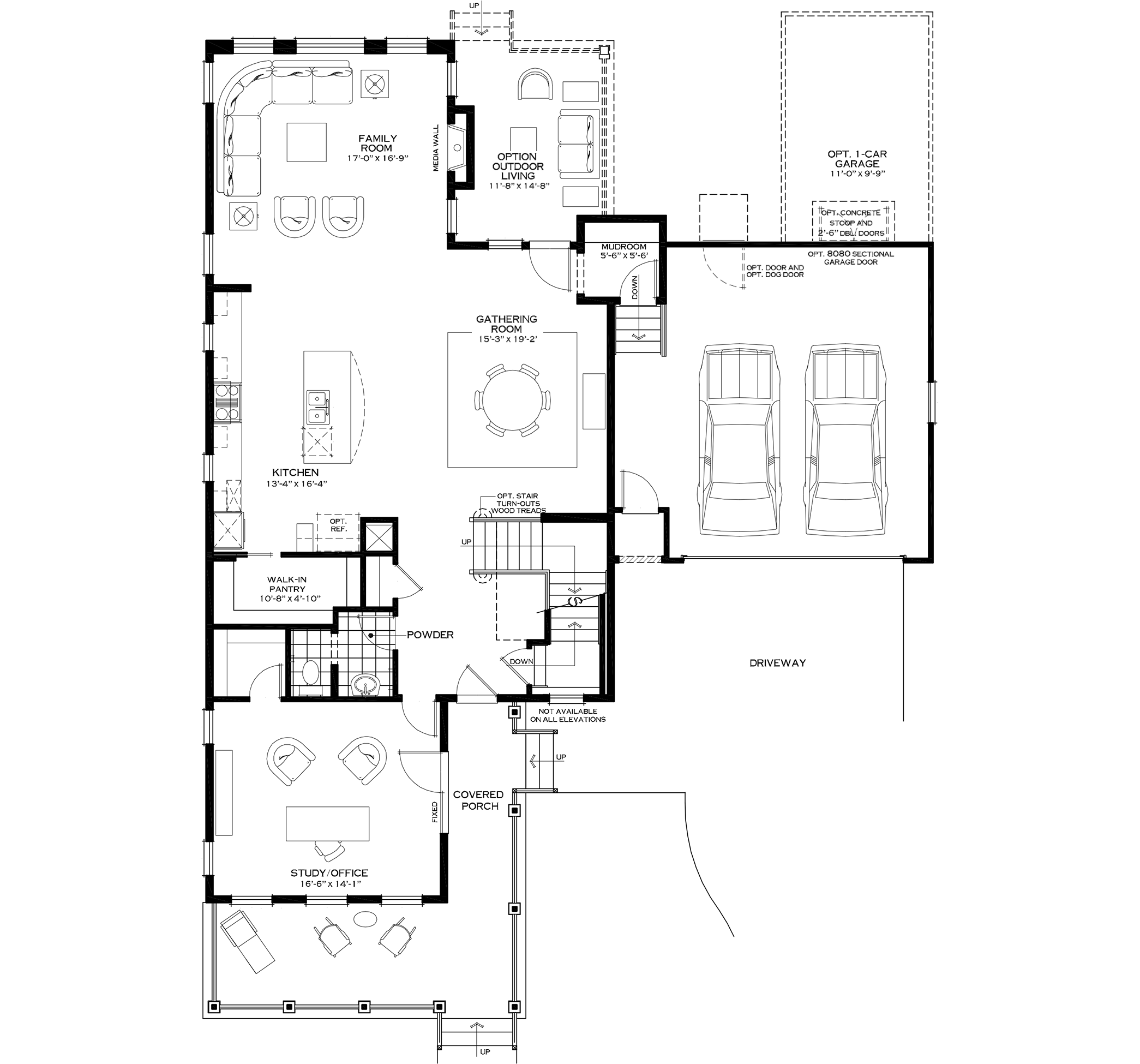 First Floor with Small Mudroom Option