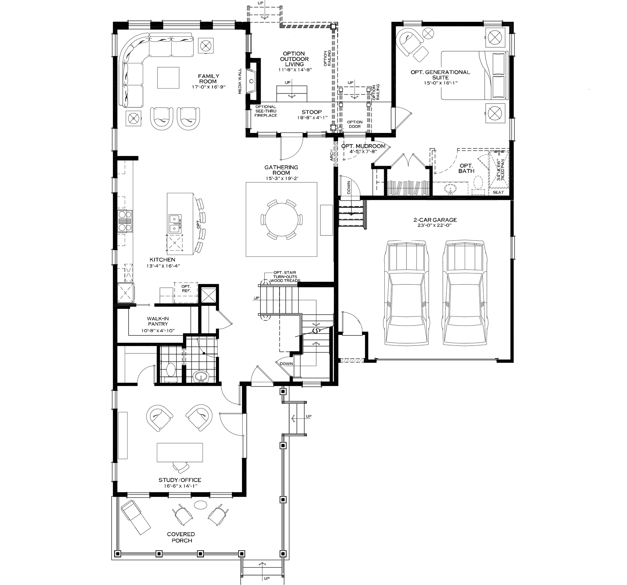 First Floor with Generational Suite Option