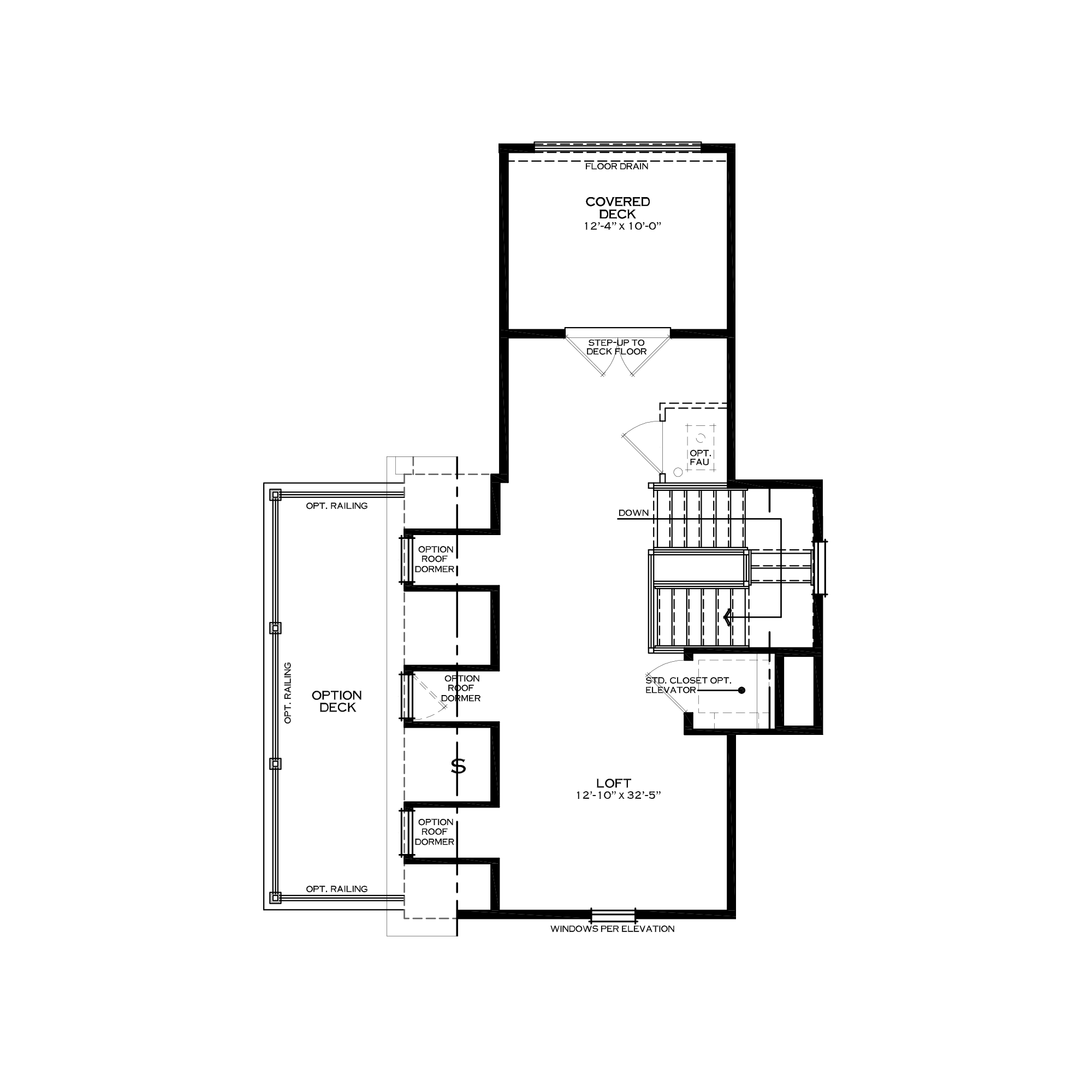 Optional Loft with Rear Deck
