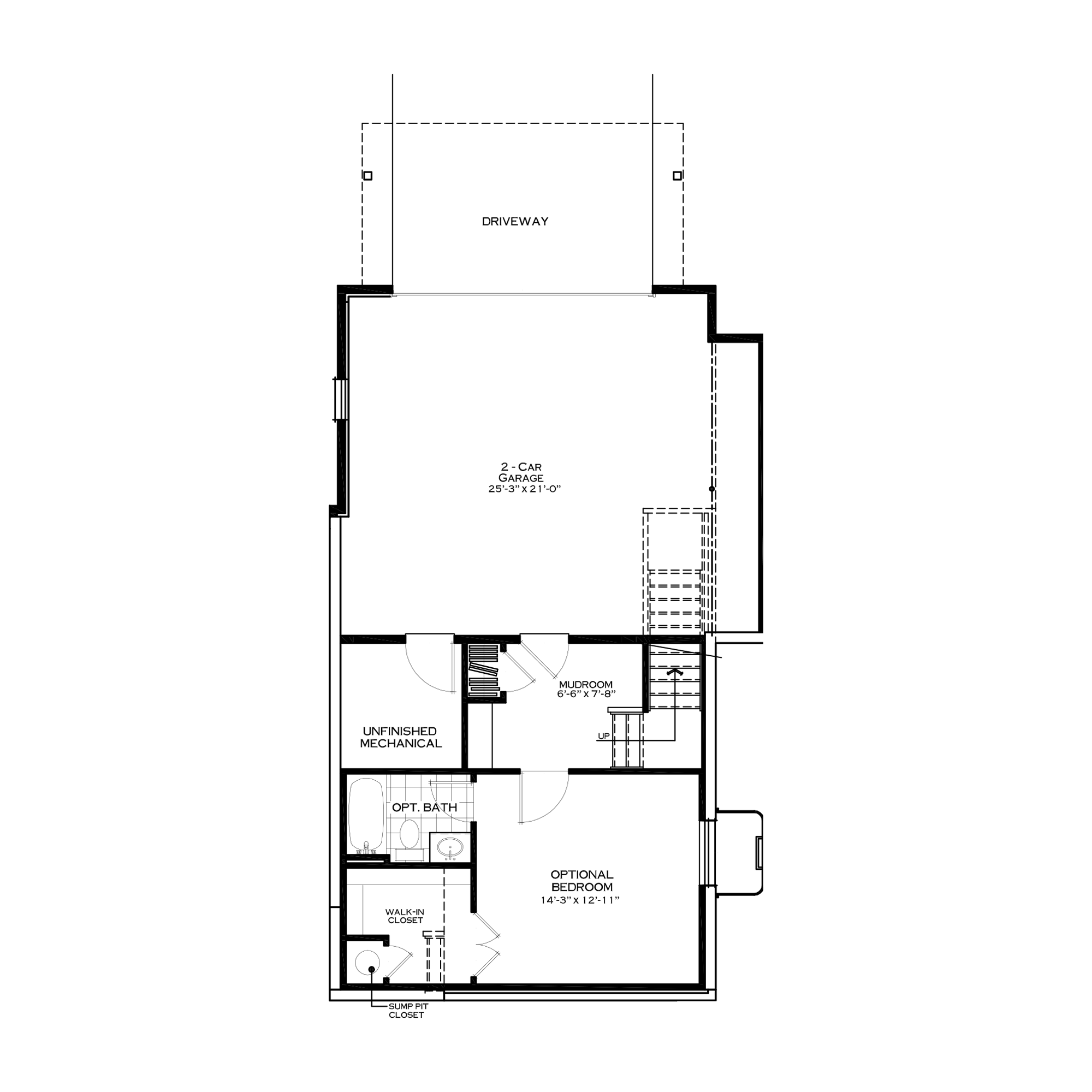Optional First Floor with Bedroom Suite