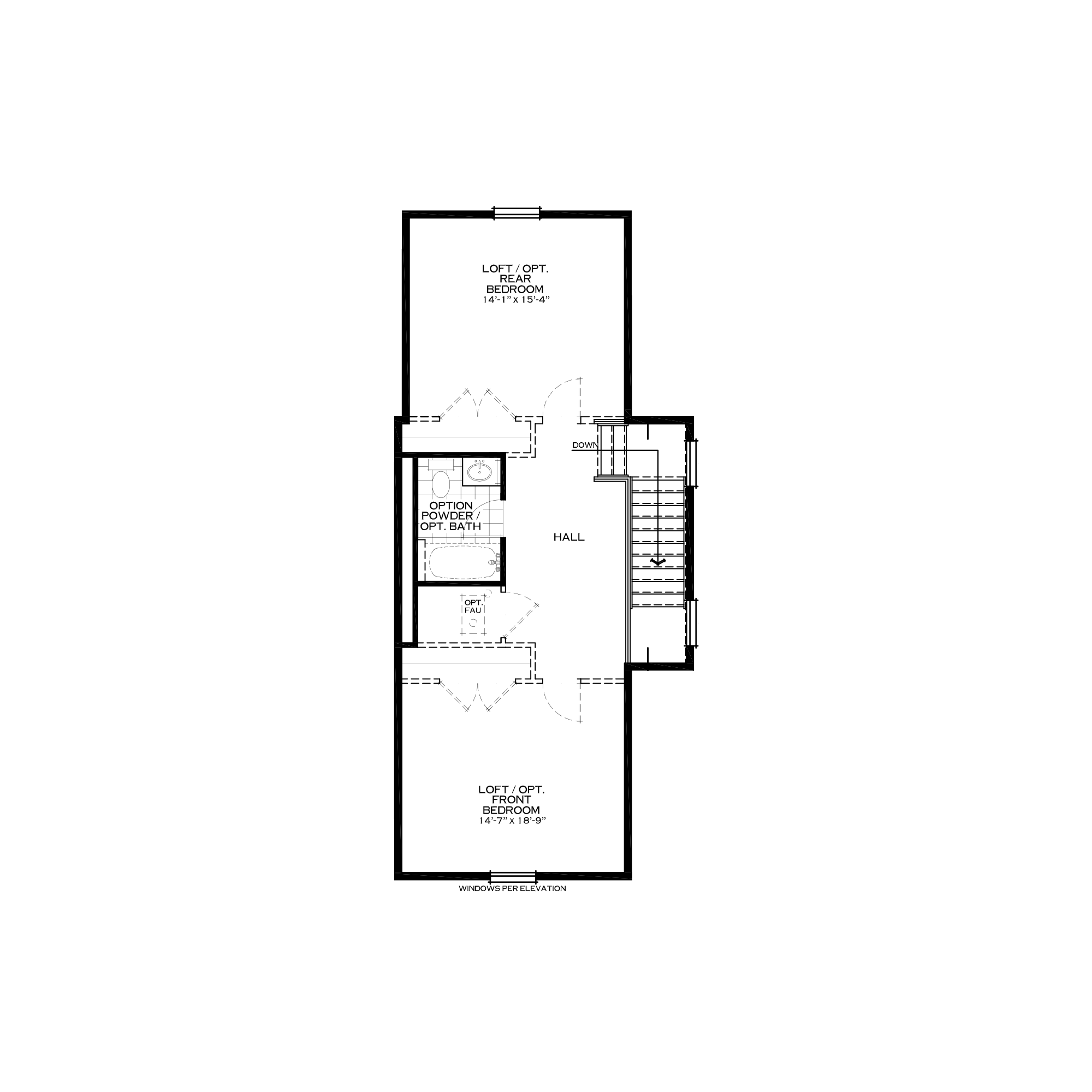 Optional Loft with Two Bedrooms