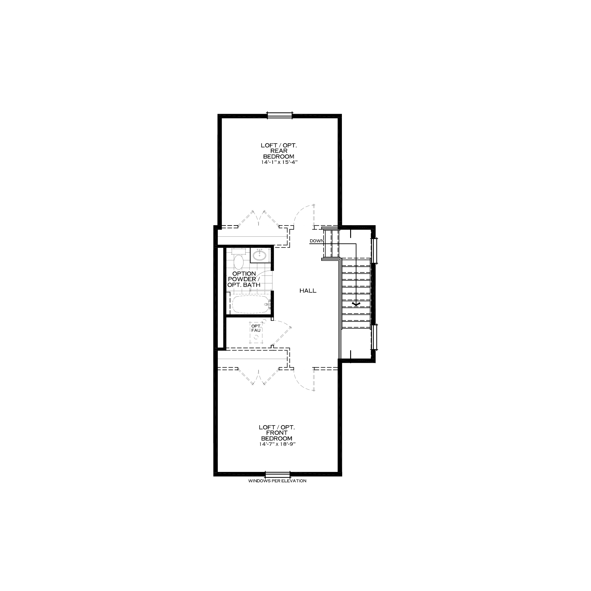Optional Loft with Two Bedrooms